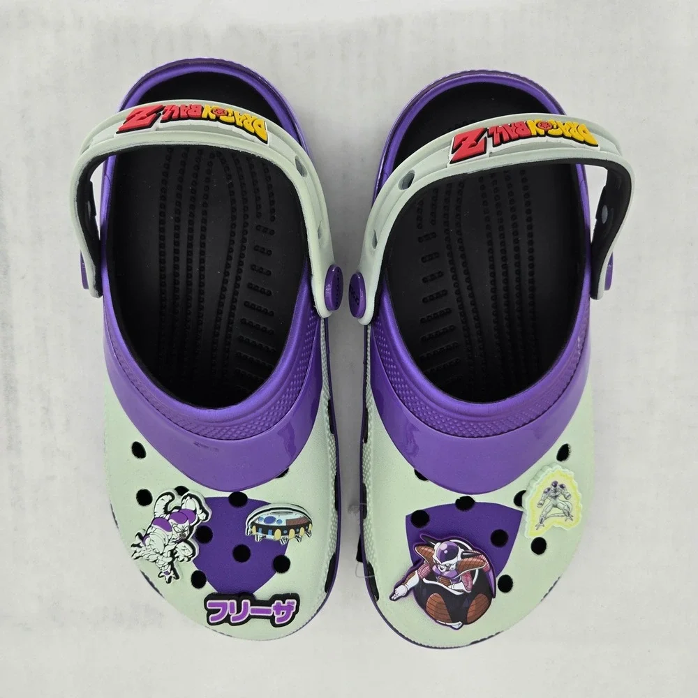 Crocs Dragon Ball Z Goku Frieza Classic Clog 2 Pair Kids J5 Mens 5 Womens 7